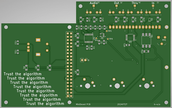 Back preview view of PCB