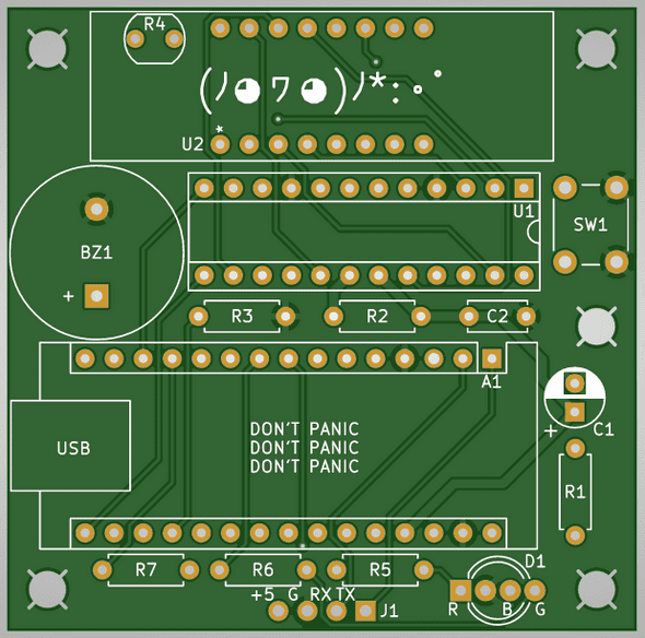 Grandbot's custom PCB