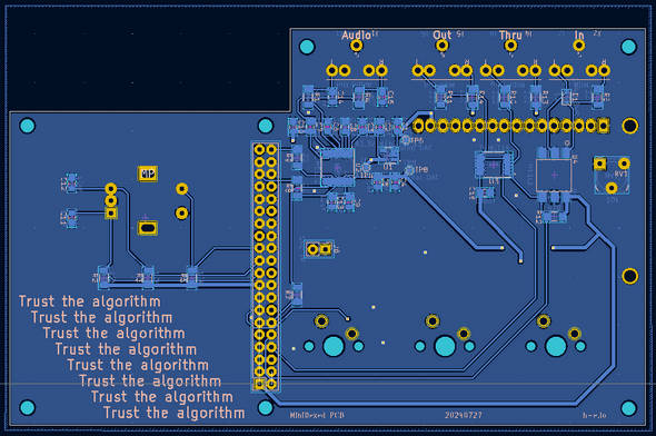 Back CAD view of PCB