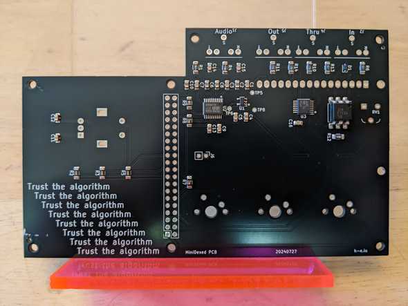 Back manufactured view of PCB